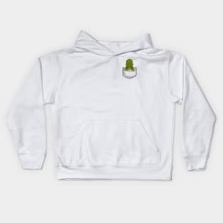 Pixel Pocket Lagoon Creature Kids Hoodie